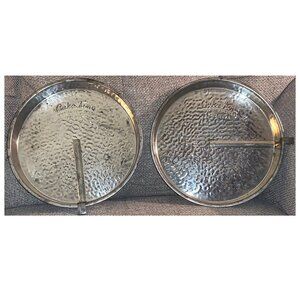 Vintage Bake King Bakeware Metal Pie Pan w/ Easy Slider (Lot of 2) Made in USA